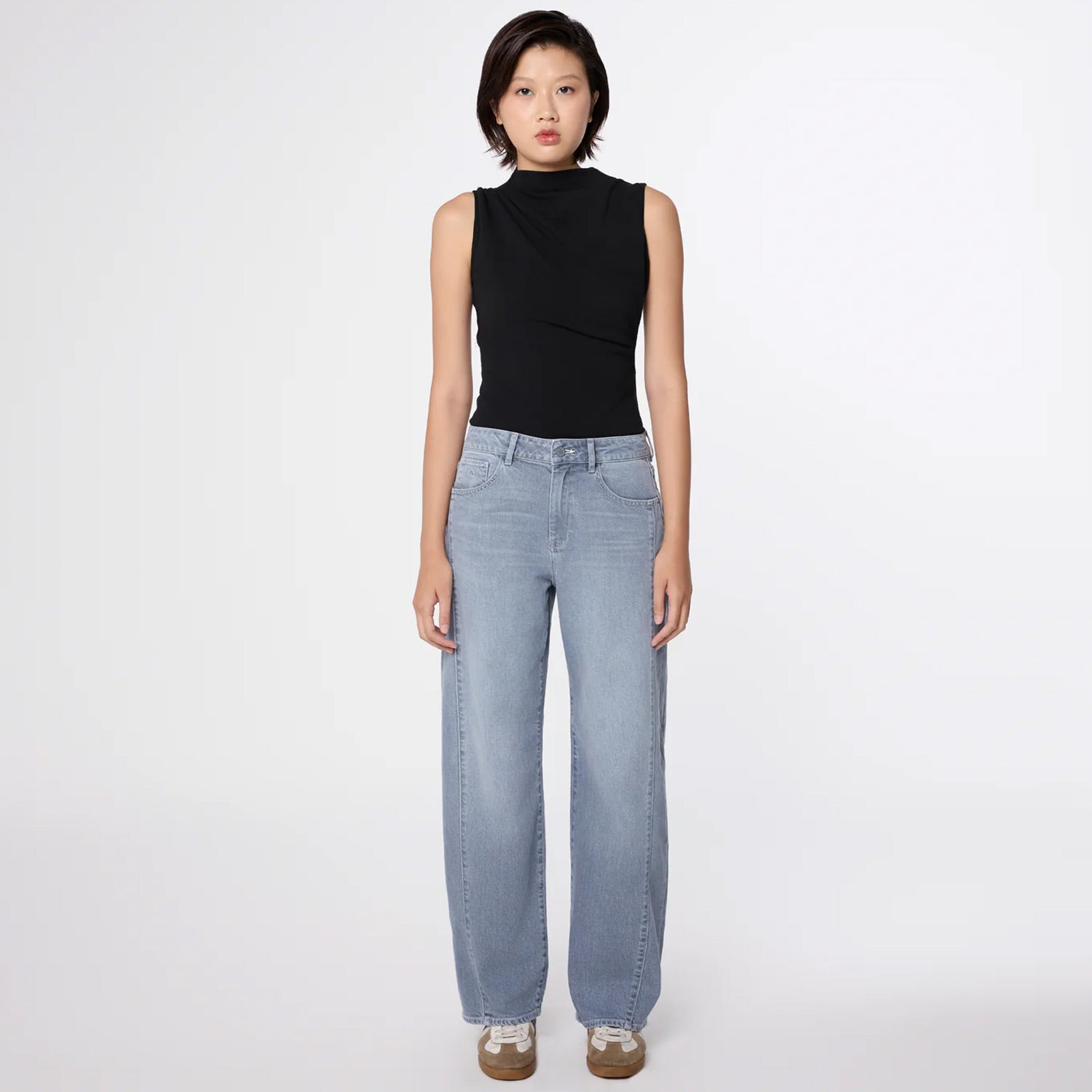 Ash Barrel Leg Jeans slate grey Dawn Denim