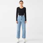 Dawn Wide Straight Jeans light blue