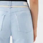 Dew French Pocket Flared Jeans bright blue