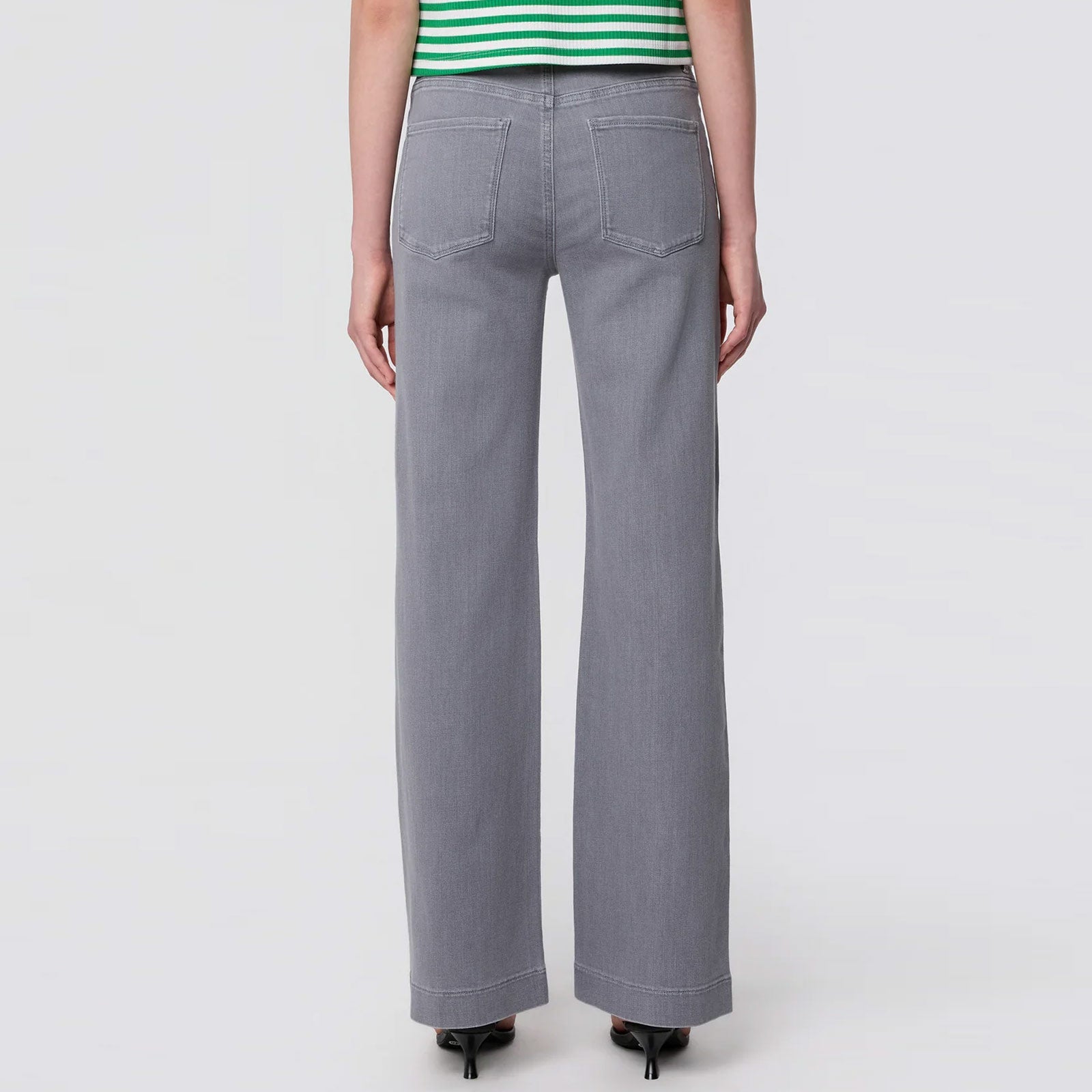 Dew French Pocket Flared Jeans cool grey Dawn Denim