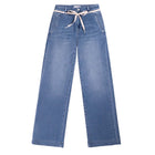 Dew French Pocket Flared Jeans 201 medium blue