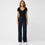 Dew French Pocket Flared Jeans 203 raw blue