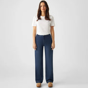 Glow Flared Recyceled Denim Chino dark blue