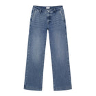 Glow Flared Soft Denim Chino medium blue Dawn Denim