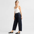 Moondust Soft Denim Wide Barrel Leg Jeans raw blue