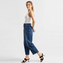 Moondust Soft Denim Wide Barrel Leg Jeans vintage blue