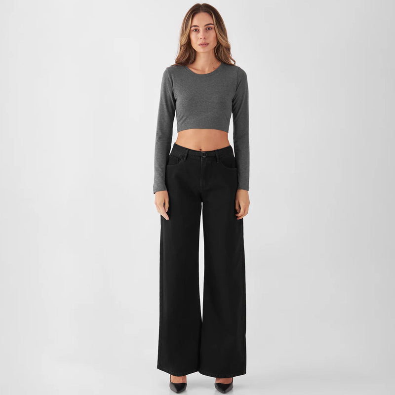 Sunny Classic Wide Leg Jeans black/black Dawn Denim