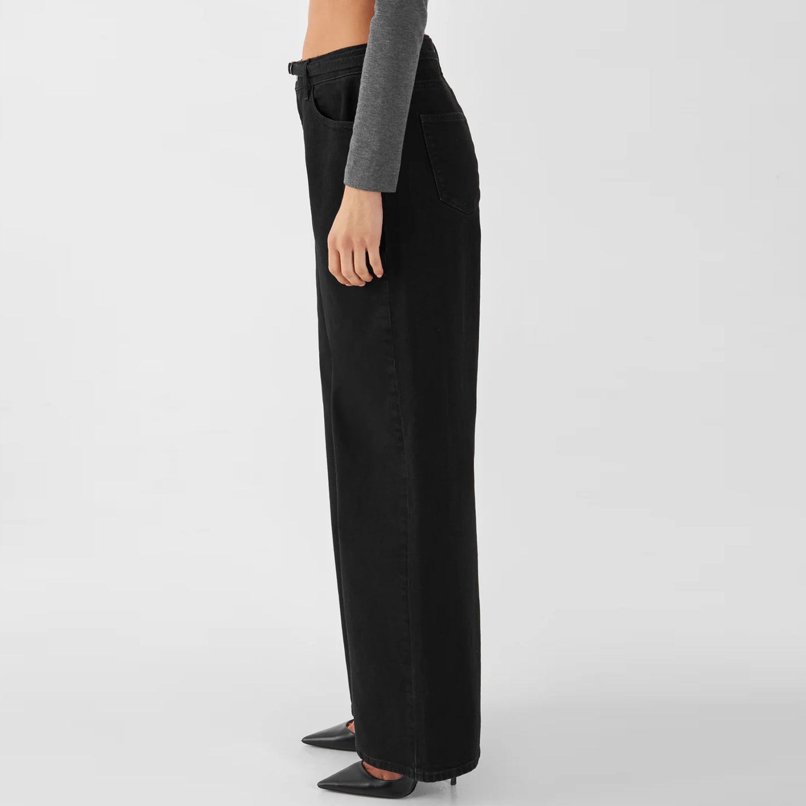 Sunny Classic Wide Leg Jeans black/black Dawn Denim