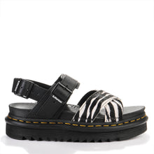 Voss II Hair On/Athena Sandal black/white