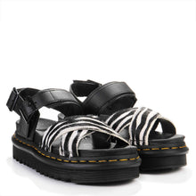 Voss II Hair On/Athena Sandal black/white