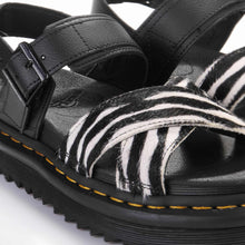 Voss II Hair On/Athena Sandal black/white