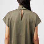 Alaria_1 Blouse 130065 khaki green Drykorn