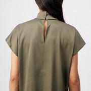 Alaria_1 Blouse 130065 khaki green Drykorn