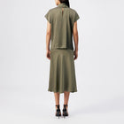 Alaria_1 Blouse 130065 khaki green Drykorn