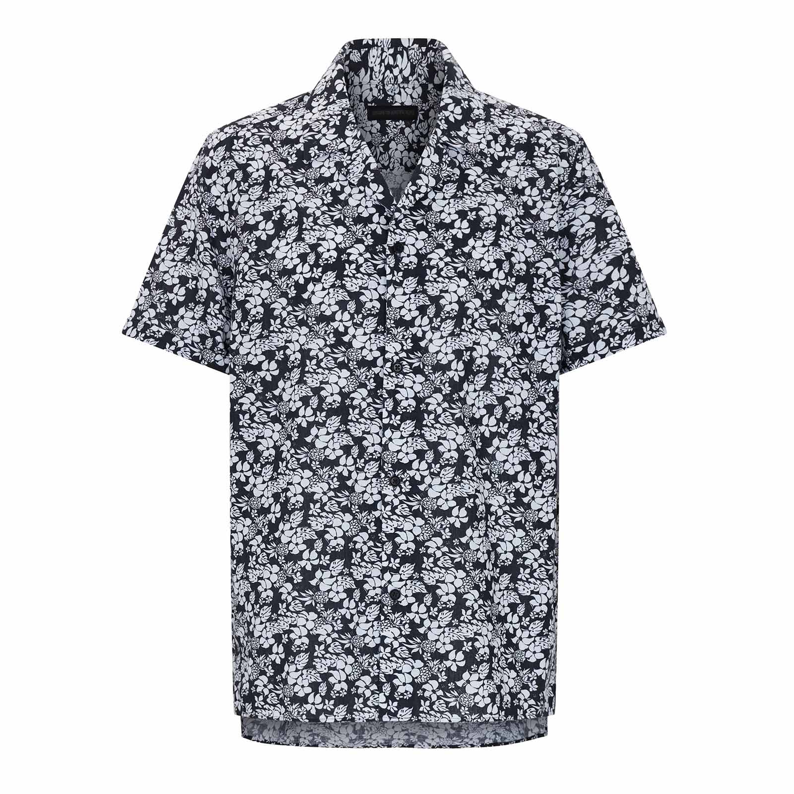 Bijan_2 Shirt 130072 black/white florals