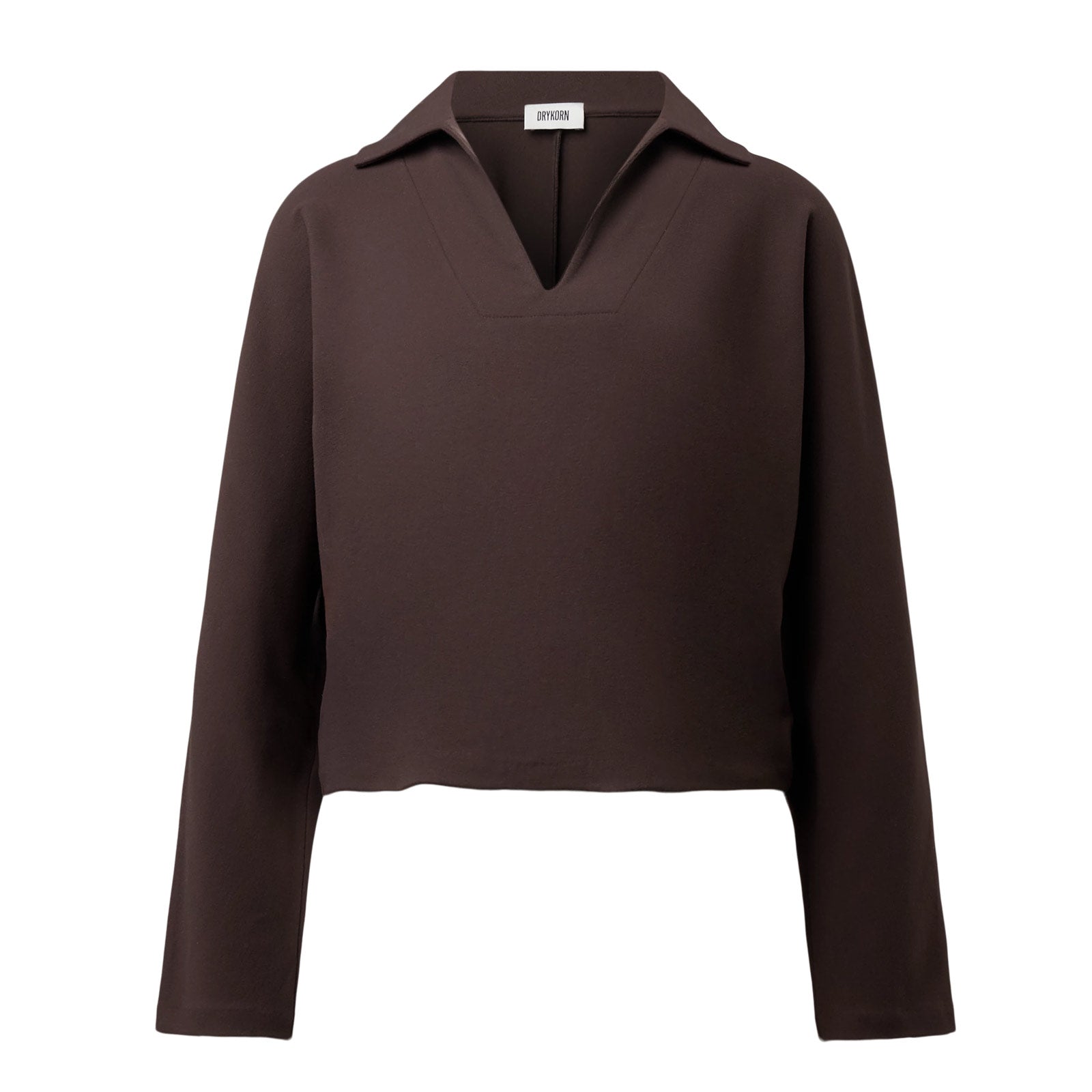 Dafiri Cropped LS Shirt 522172 chocolate torte