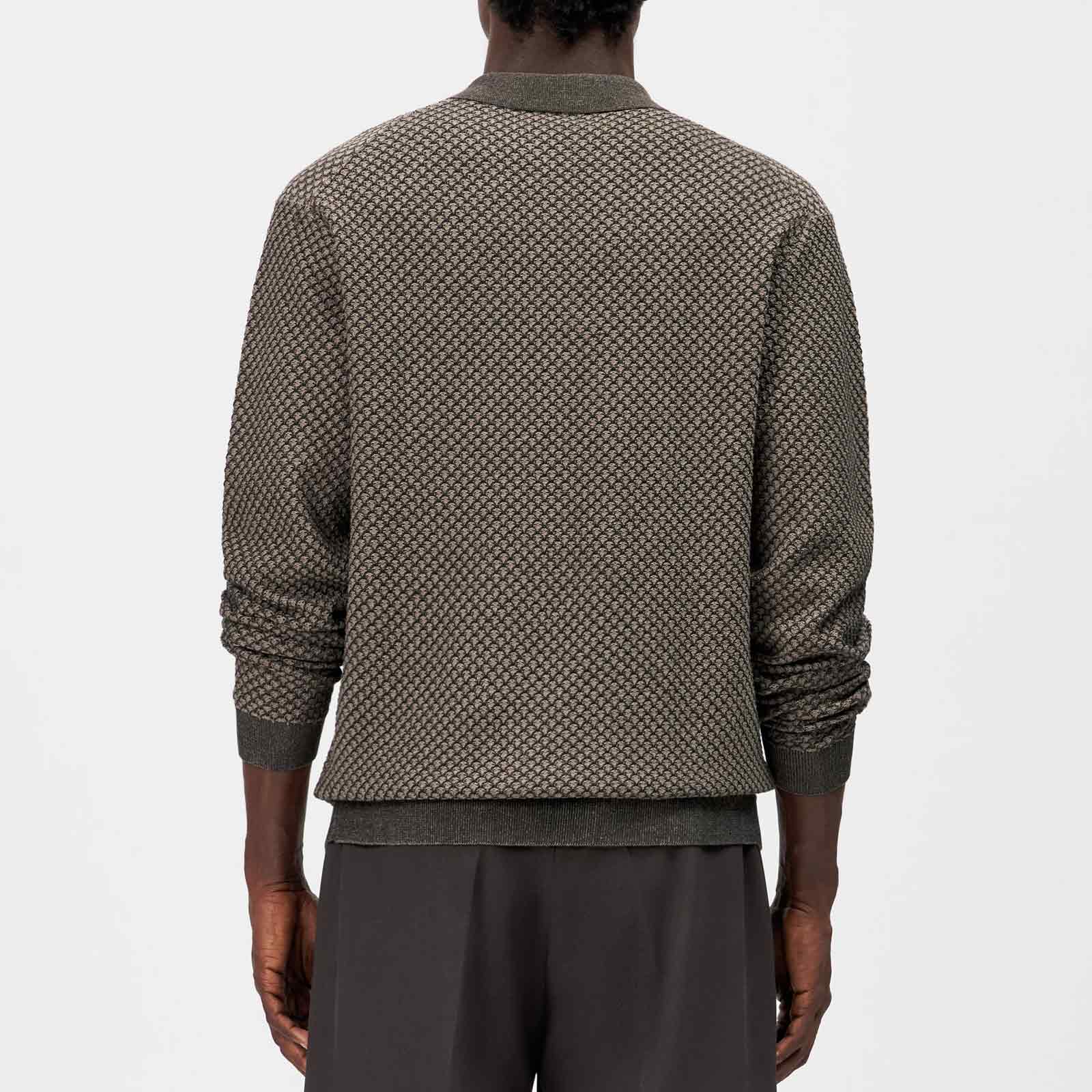 Jonnte L/S Polo 425183 chocolate brown
