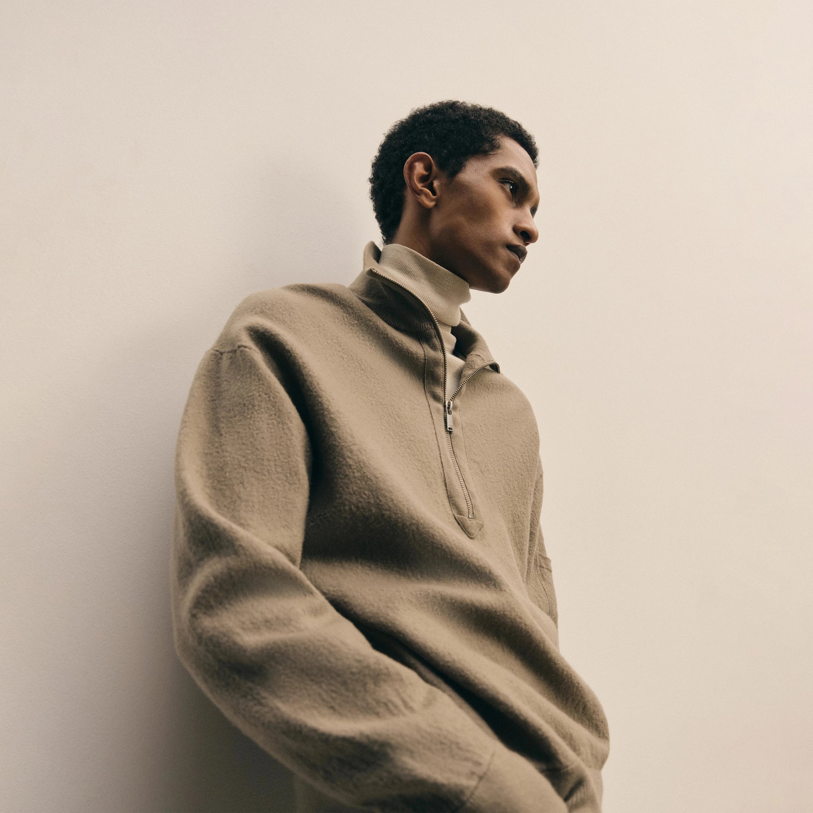 Kouper Half Zip Sweater 420222 fango Drykorn