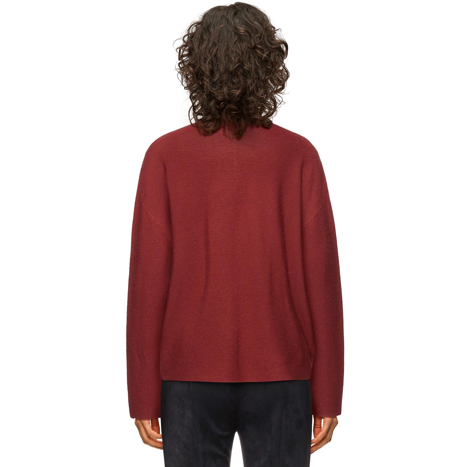 Liora Mock Neck Jumper wine