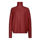 Liora Mock Neck Jumper wine