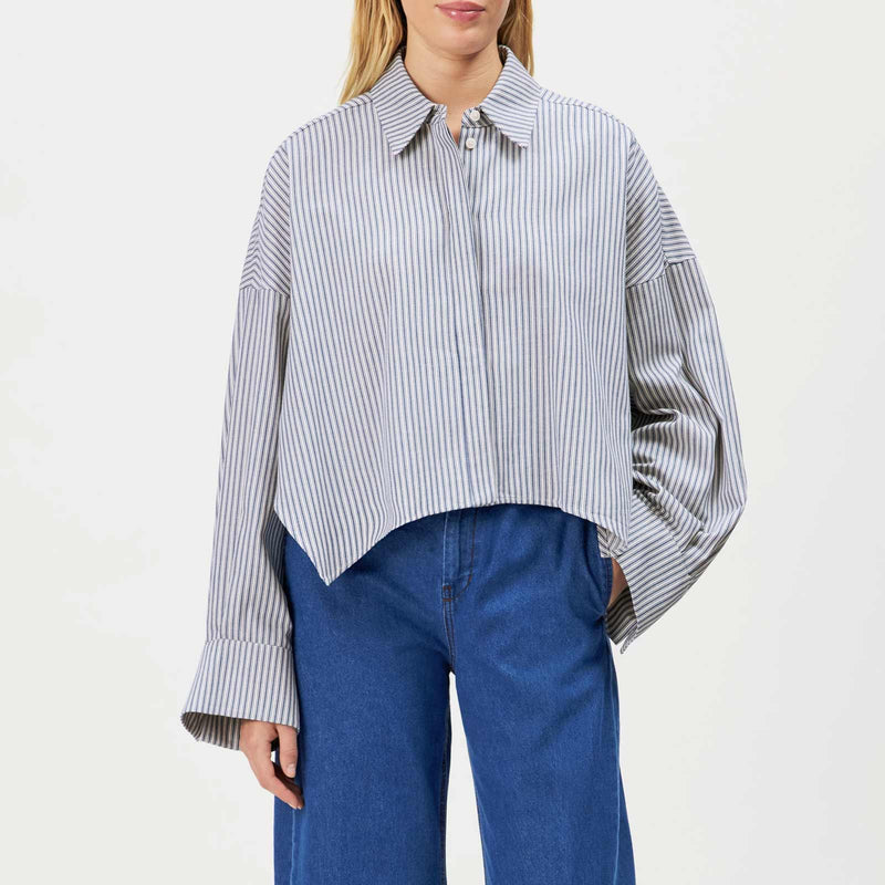 Oshia Blouse 144157 blue stripes