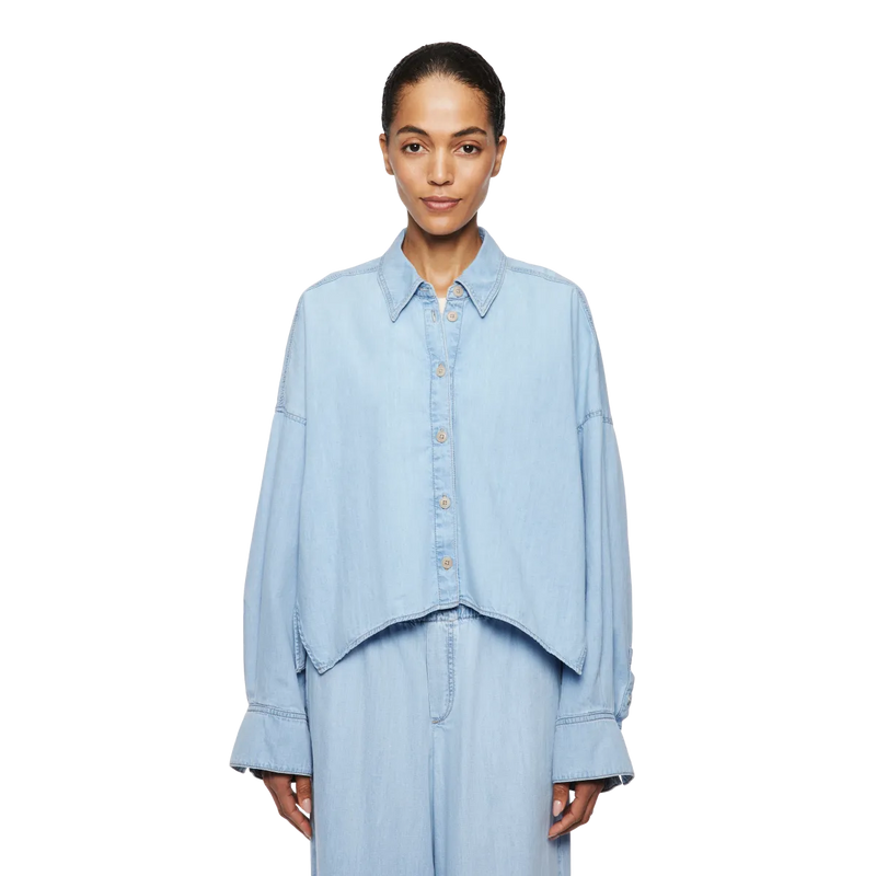 Oshia Blouse 260226 light blue Drykorn