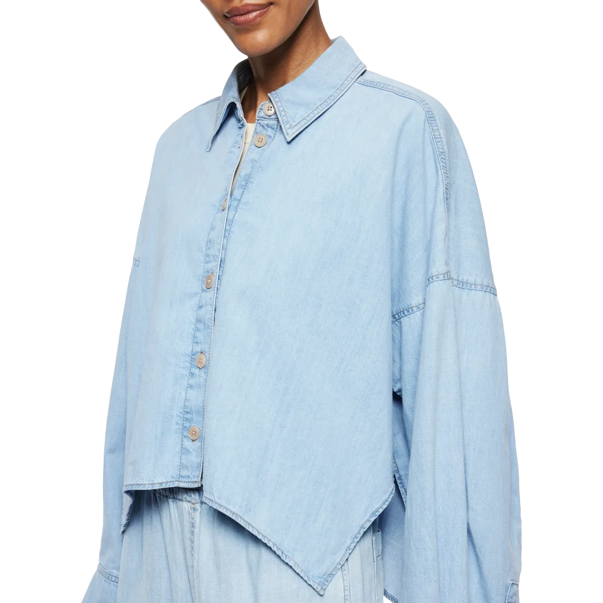 Oshia Blouse 260226 light blue Drykorn