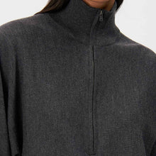Rickay Cropped Sweater 420002 anthra melange