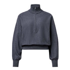 Rickay Cropped Sweater 420002 anthra melange