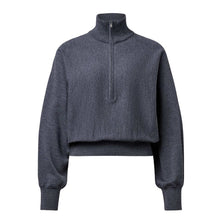 Rickay Cropped Sweater 420002 anthra melange