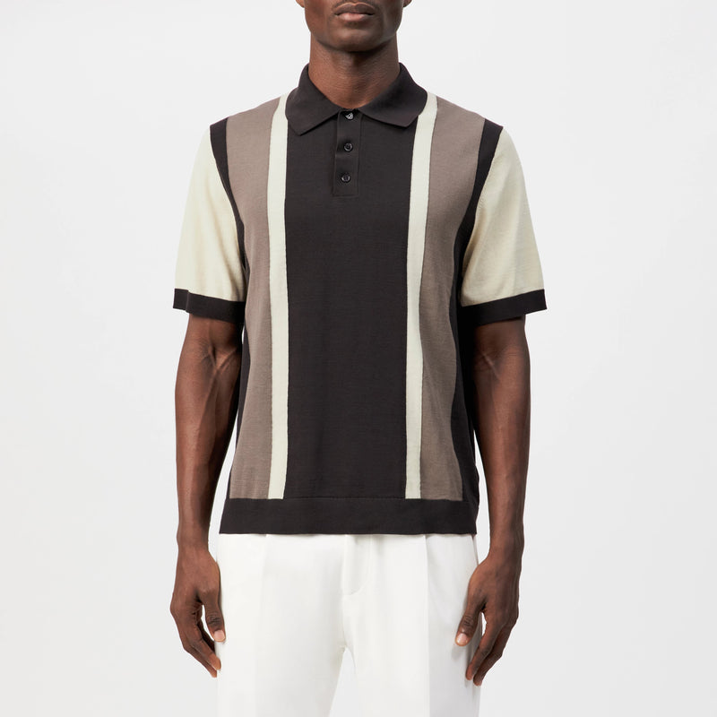 Tamian Polo Shirt 424059 dark chocolate Drykorn
