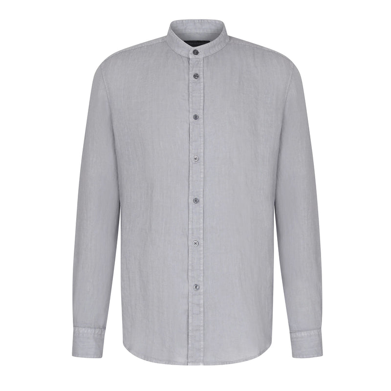 Tarok Linen Shirt 126004 heather grey