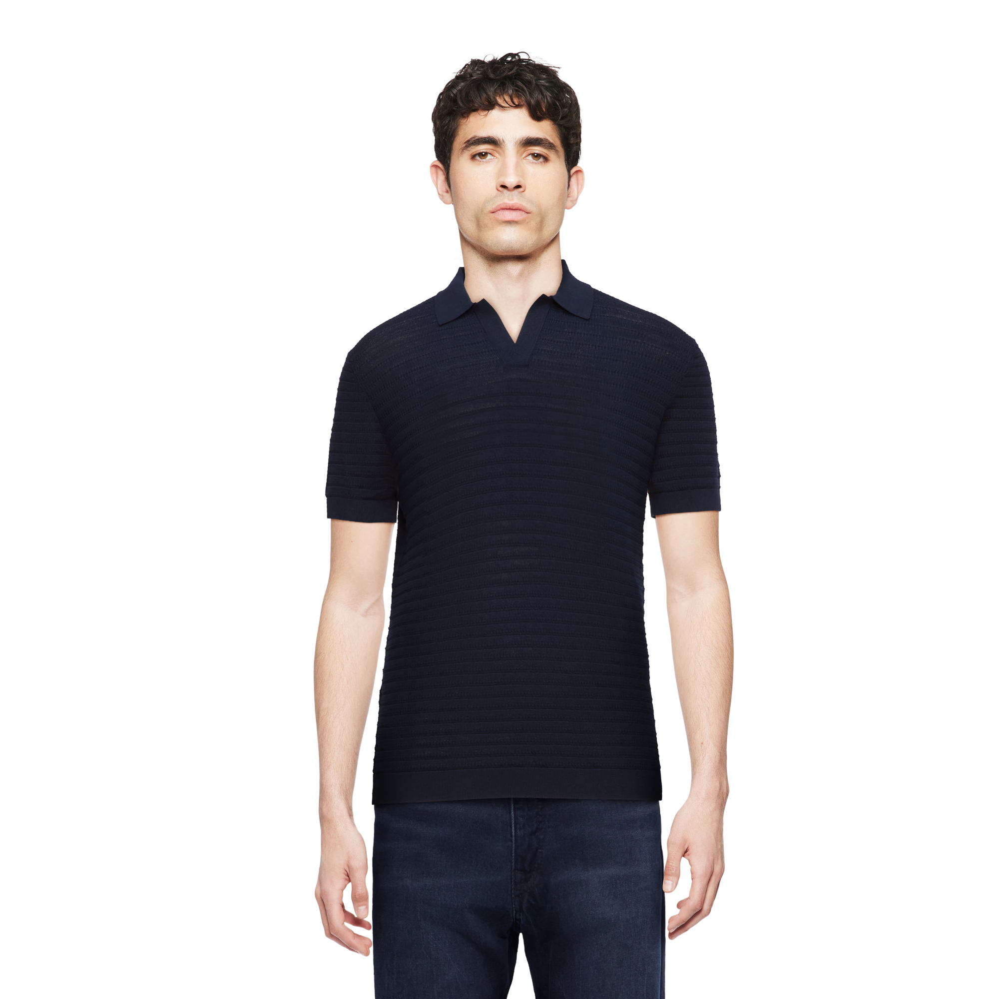 Triton S/S Polo 420197 dark navy Drykorn