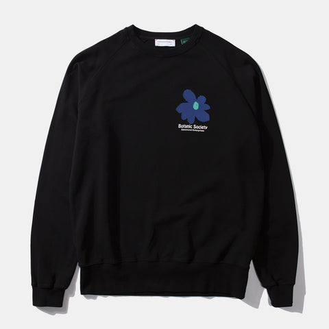 Botanic Sweatshirt plain black