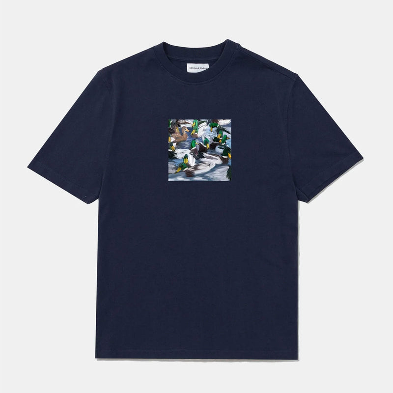 Duck Lake Tee plain navy Edmmond Studios