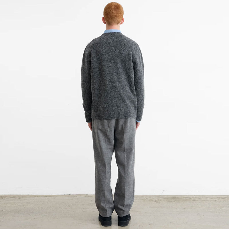 Duck Patch Cardigan plain grey Edmmond Studios