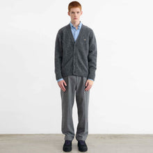 Duck Patch Cardigan plain grey Edmmond Studios