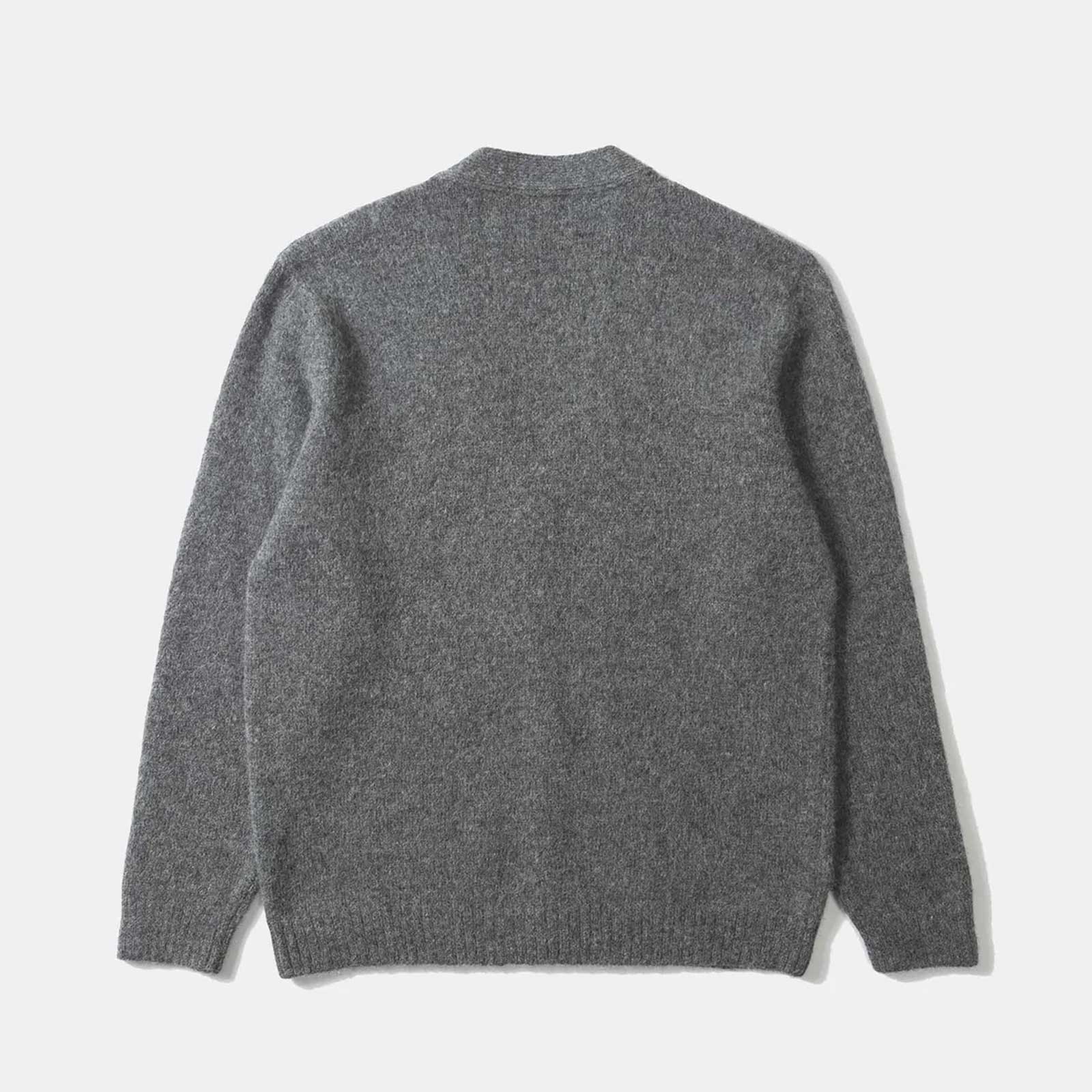 Duck Patch Cardigan plain grey Edmmond Studios