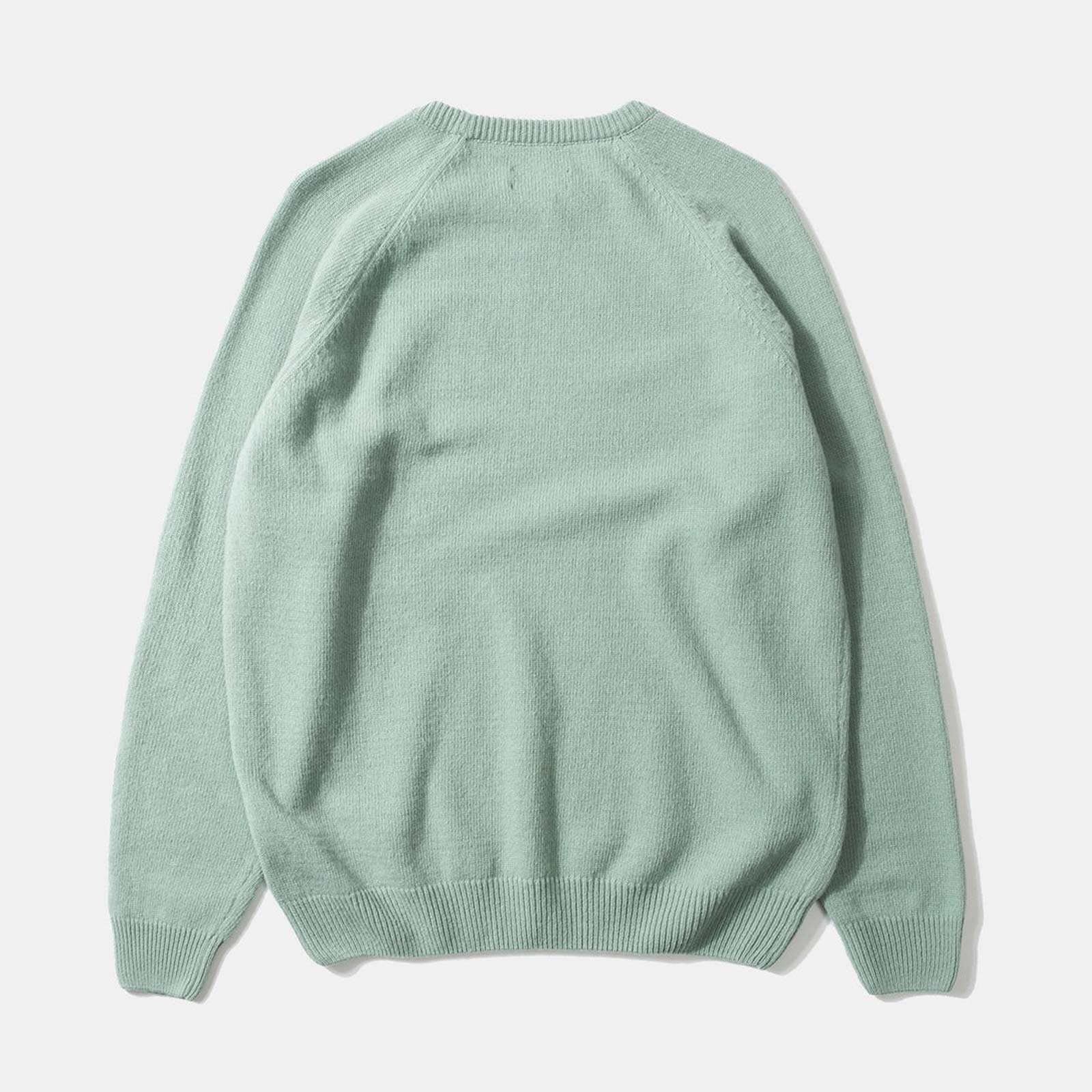Duck Patch Jumper plain sage green Edmmond Studios
