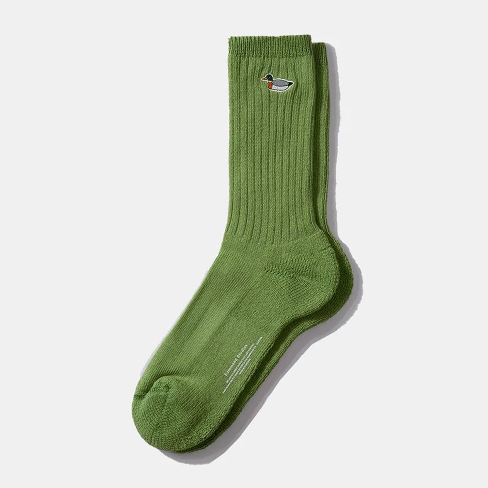 Duck Socks plain green