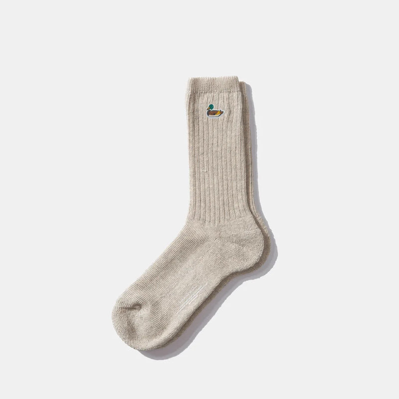 Duck Socks plain light grey melange Edmmond Studios