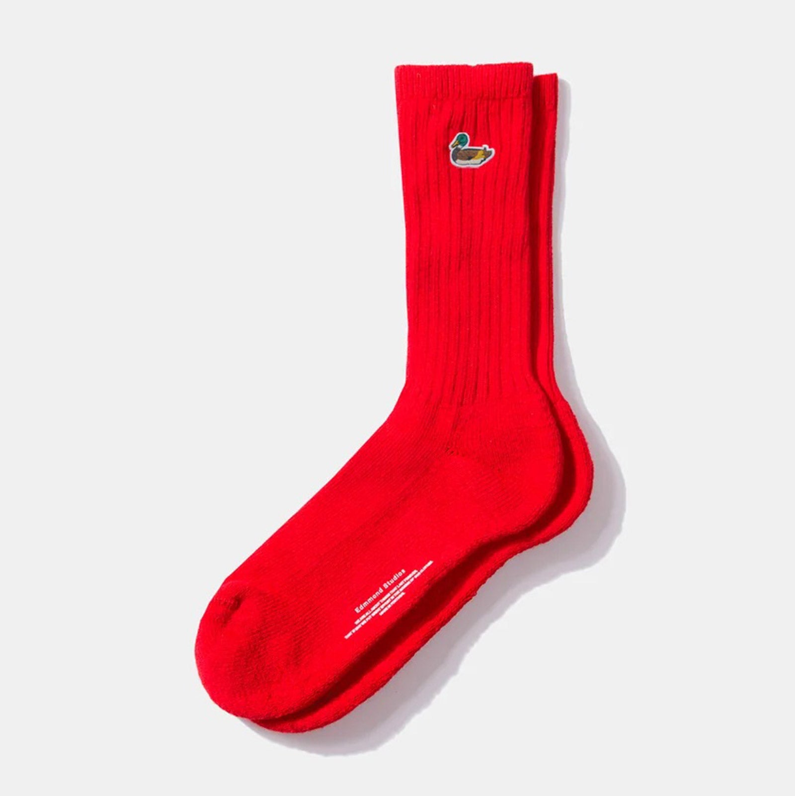 Duck Socks plain red