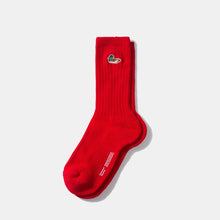 Duck Socks plain red