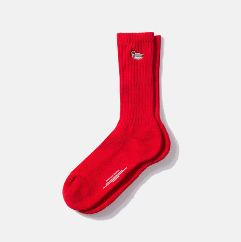 Duck Socks plain red