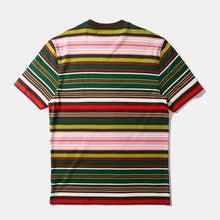 Mini Logo Stripes Tee plain cholate