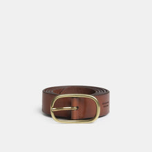 New Raw Belt plain brown Edmmond Studios