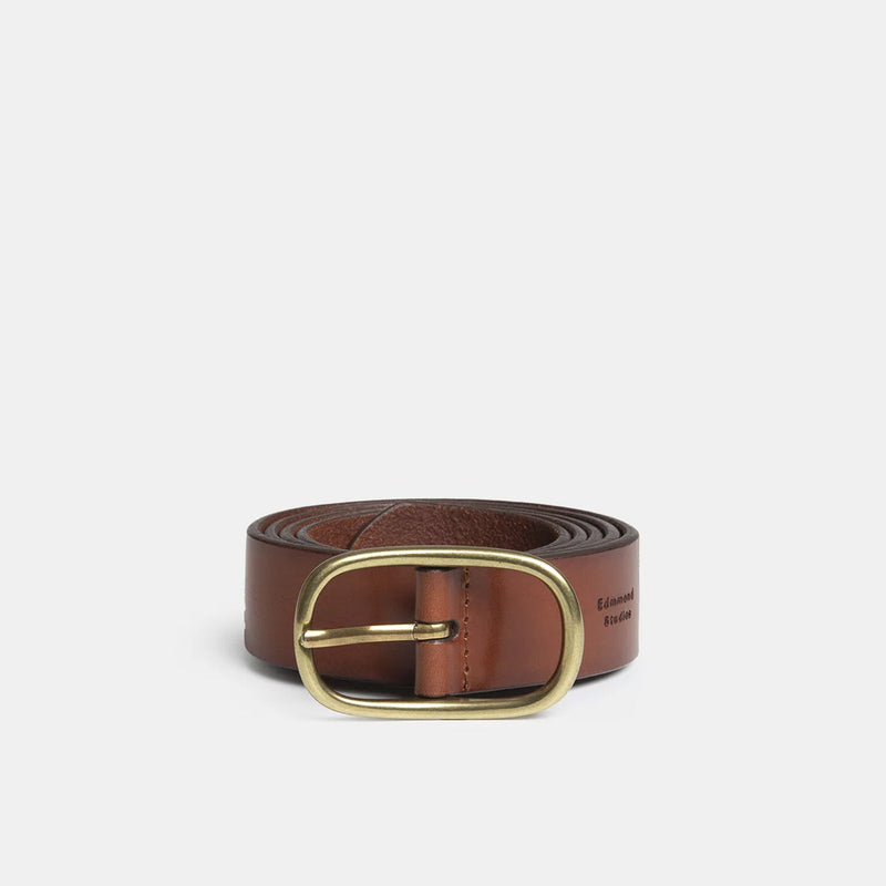 New Raw Belt plain brown Edmmond Studios