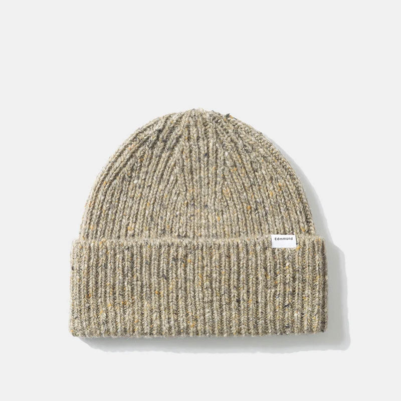 Paris Beanie plain taupe Edmmond Studios