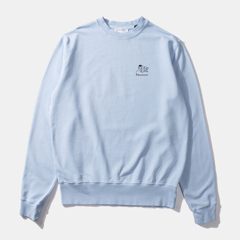 People Sweatshirt plain light blue