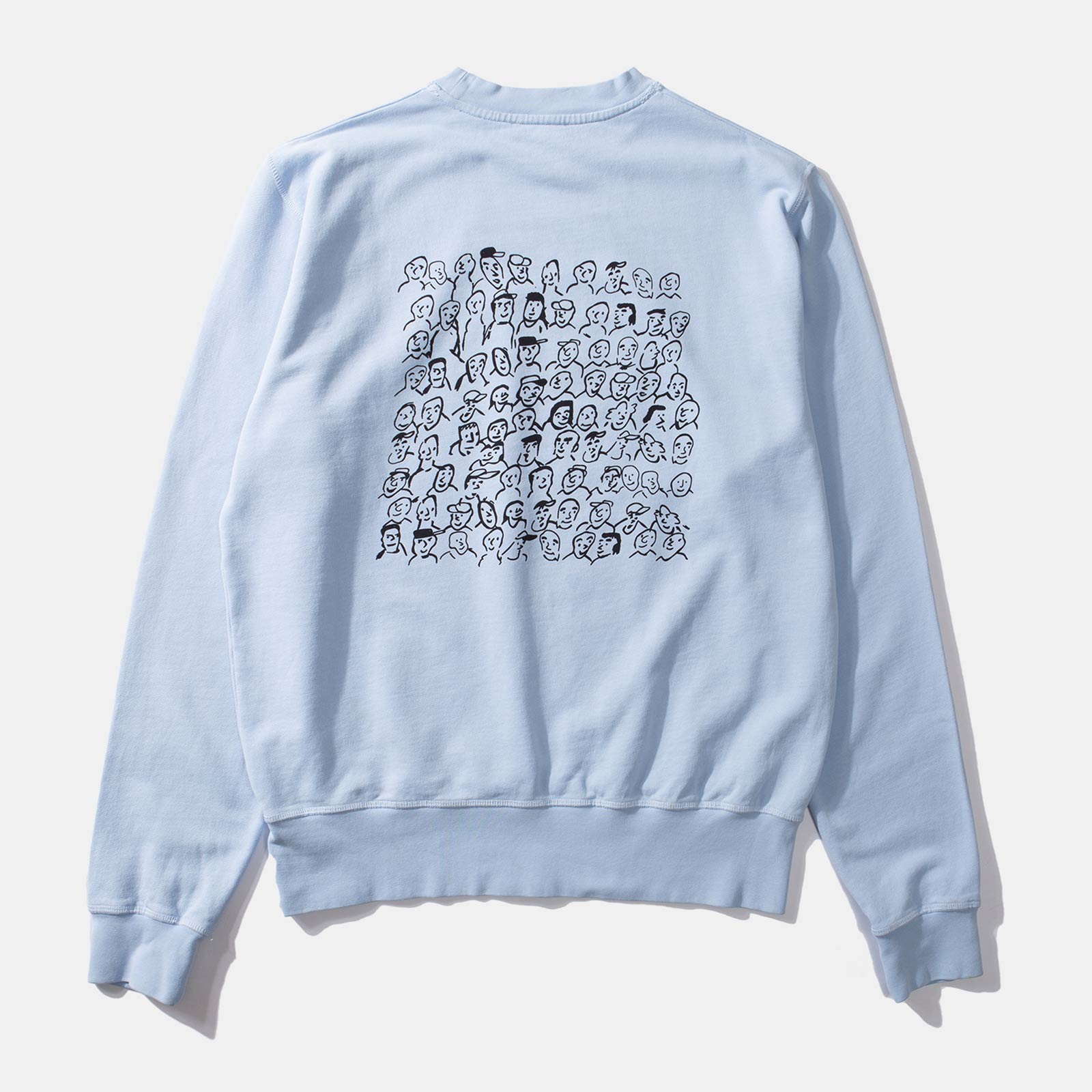 People Sweatshirt plain light blue